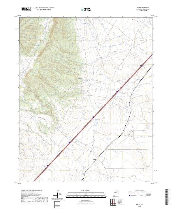 USGS Topographic Map – Optimo