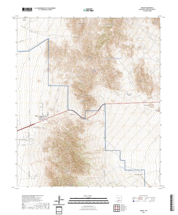 USGS Topographic Map – Organ