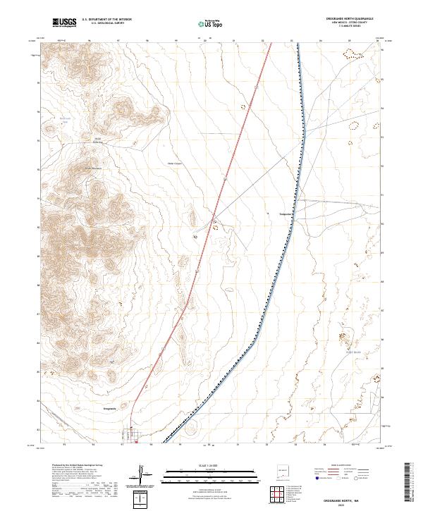 USGS Topographic Map – Orogrande North