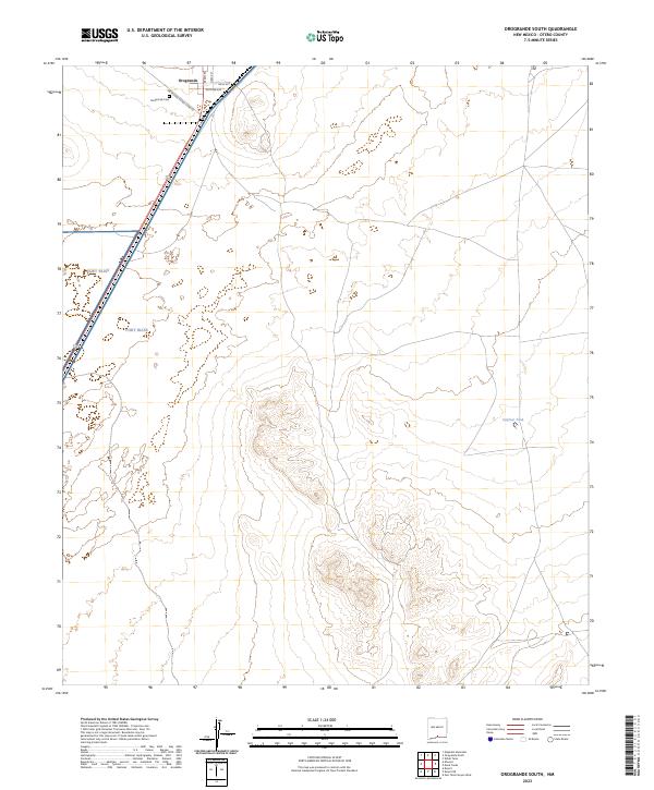 USGS Topographic Map – Orogrande South