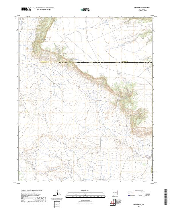 USGS Topographic Map – Ortega Tank