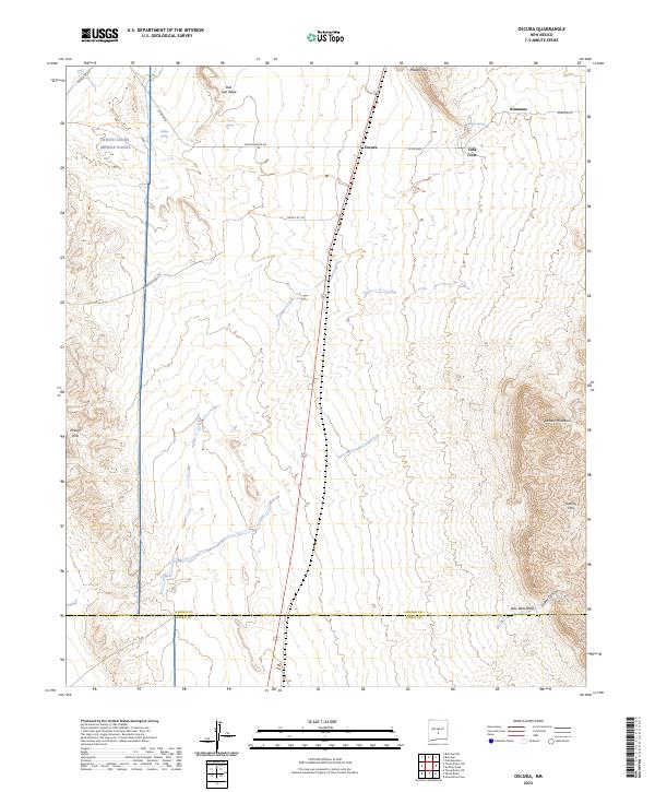 USGS Topographic Map – Oscura