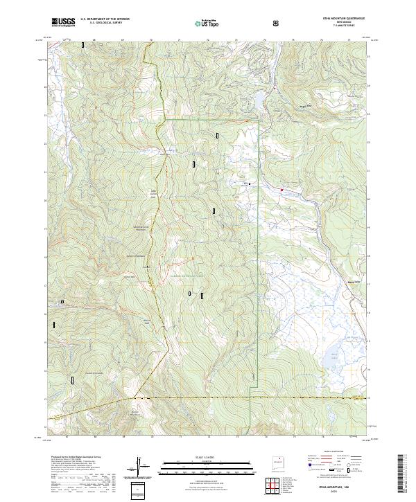 USGS Topographic Map – Osha Mountain