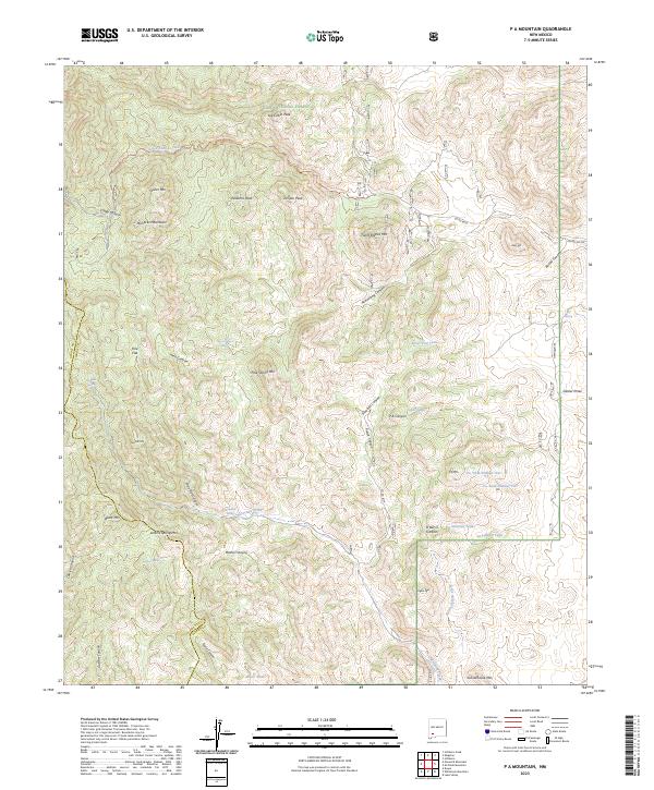 USGS Topographic Map – P A Mountain