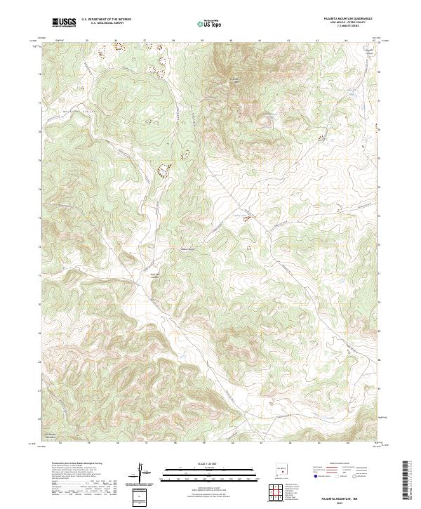 USGS Topographic Map – Pajarita Mountain