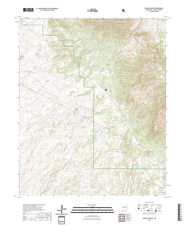 USGS Topographic Map – Pajaro Canyon