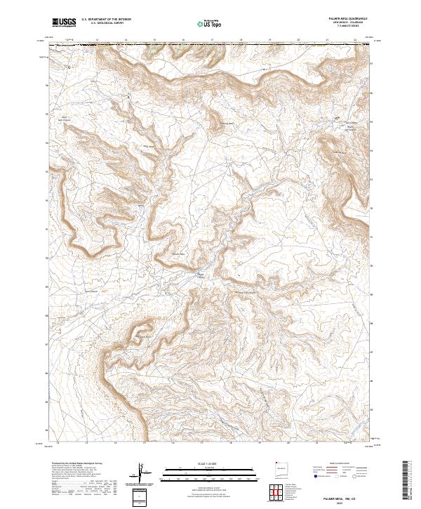 USGS Topographic Map – Palmer Mesa