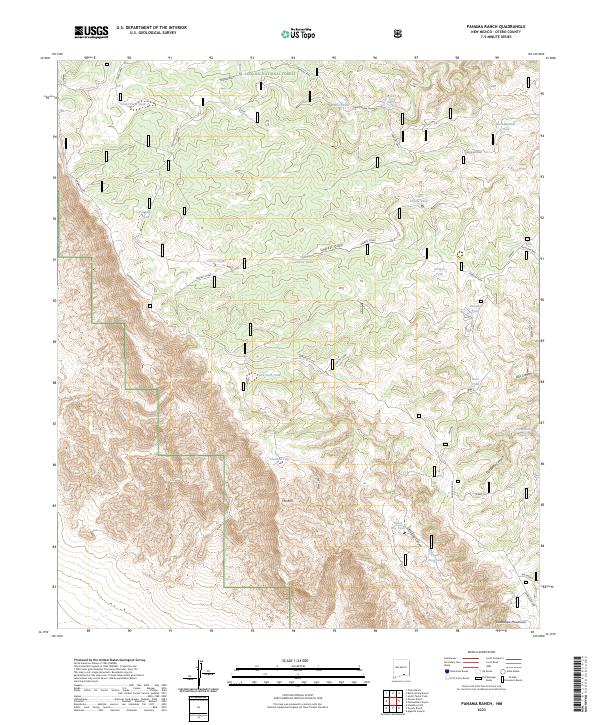 USGS Topographic Map – Panama Ranch