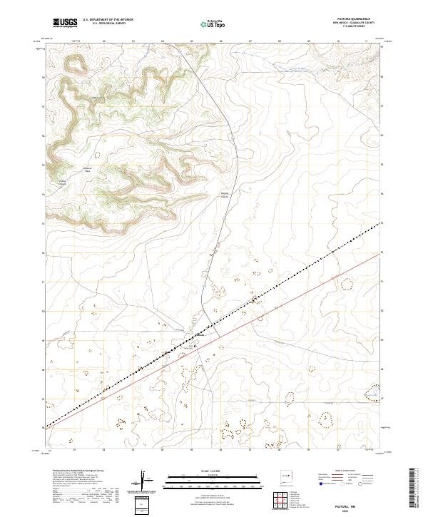 USGS Topographic Map – Pastura
