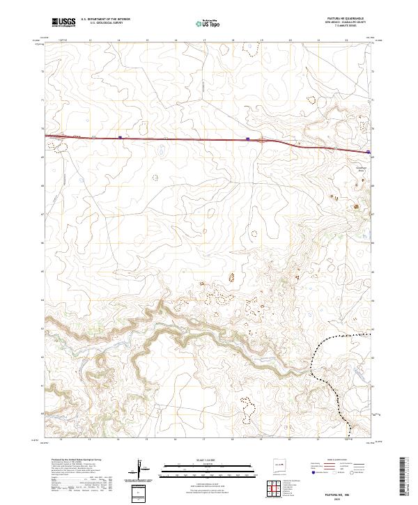 USGS Topographic Map – Pastura NE