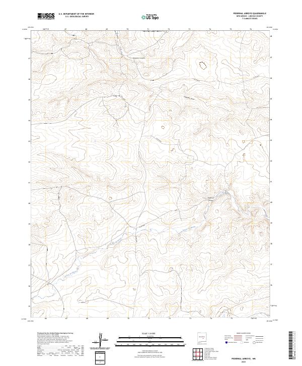USGS Topographic Map – Pedernal Arroyo