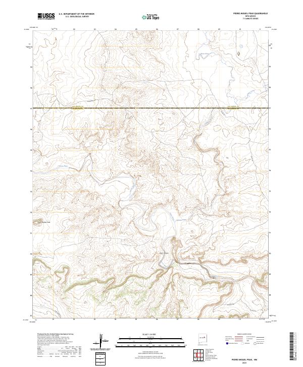 USGS Topographic Map – Pedro Miguel Peak
