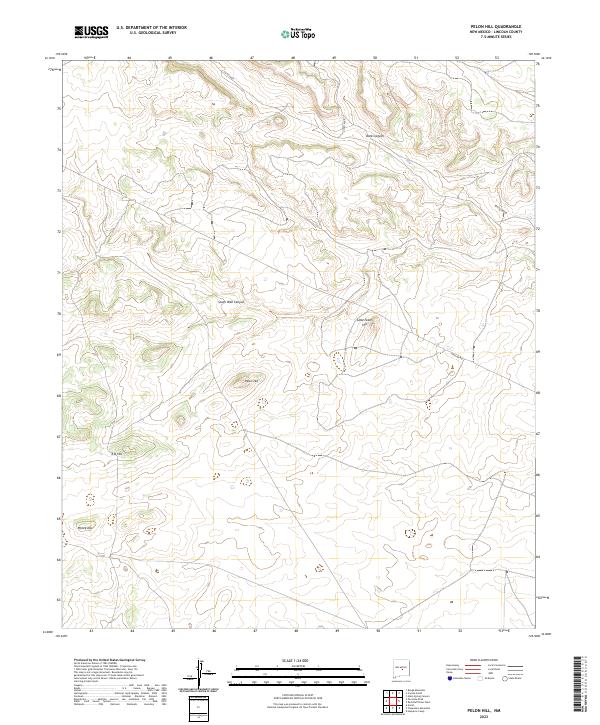 USGS Topographic Map – Pelon Hill
