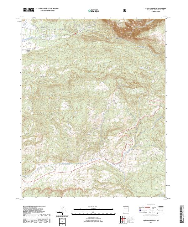 USGS Topographic Map – Penasco Amarillo