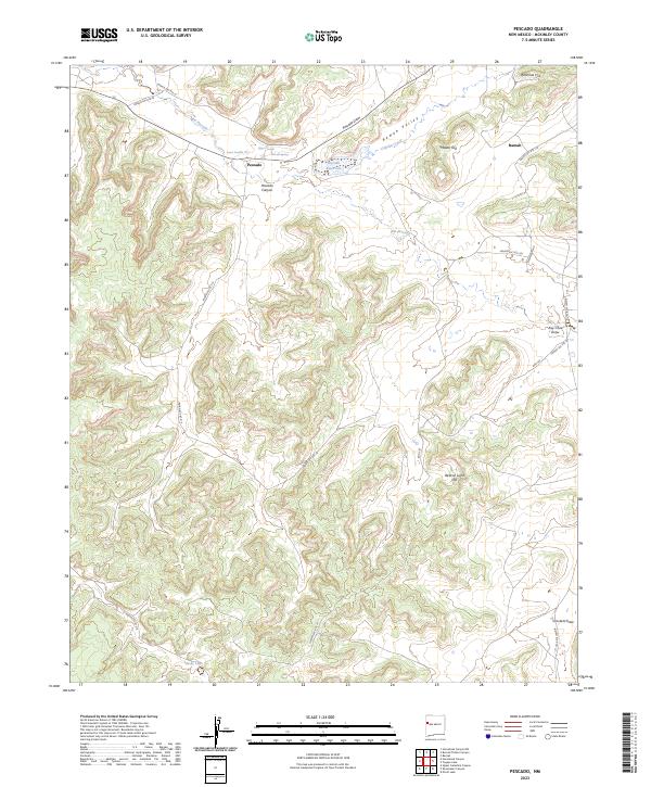 USGS Topographic Map – Pescado
