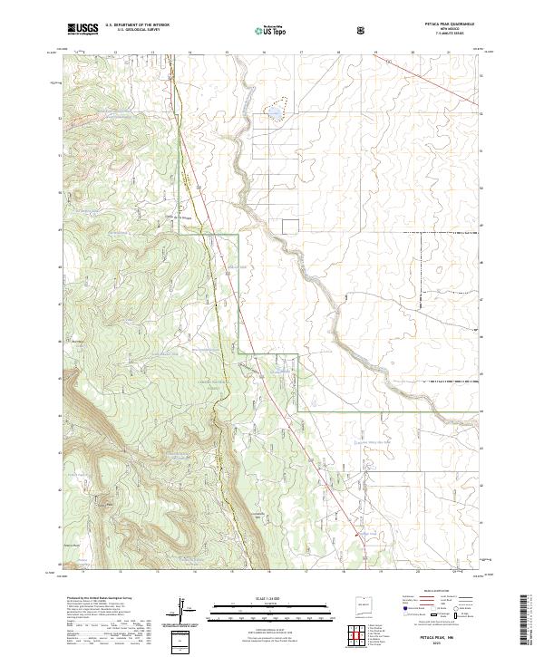 USGS Topographic Map – Petaca Peak