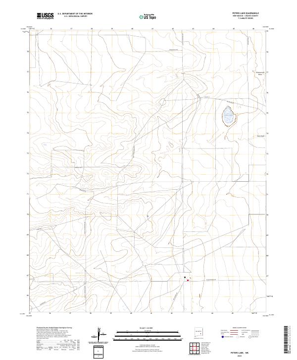 USGS Topographic Map – Peters Lake