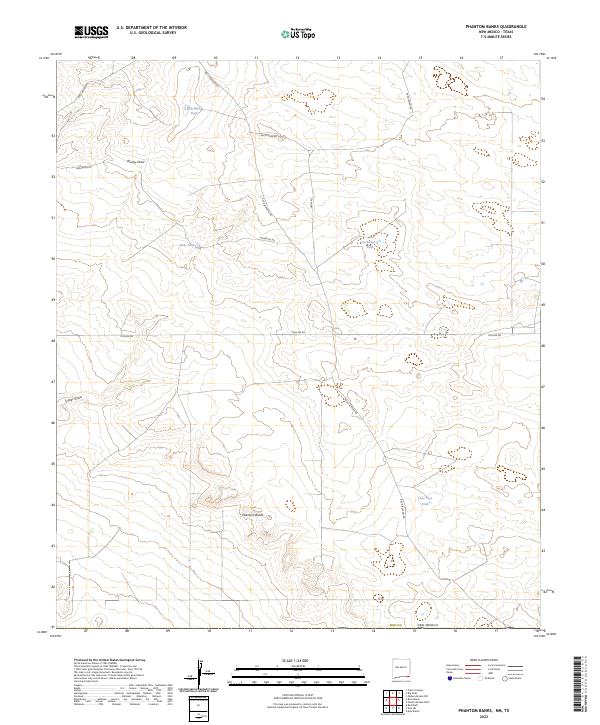 USGS Topographic Map – Phantom Banks