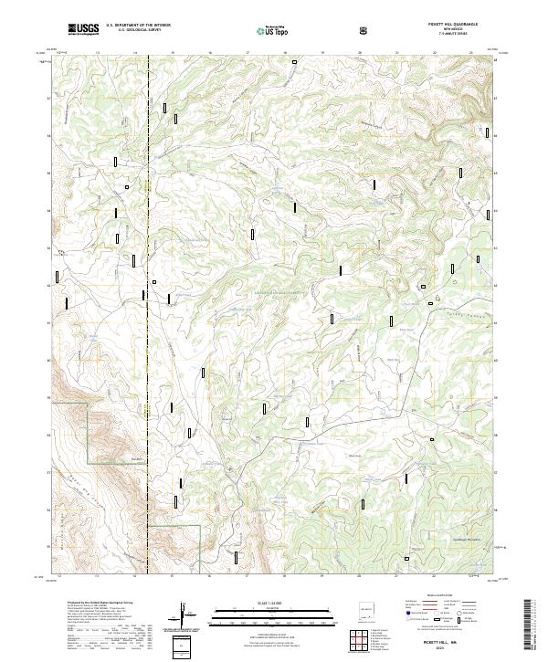 USGS Topographic Map – Pickett Hill