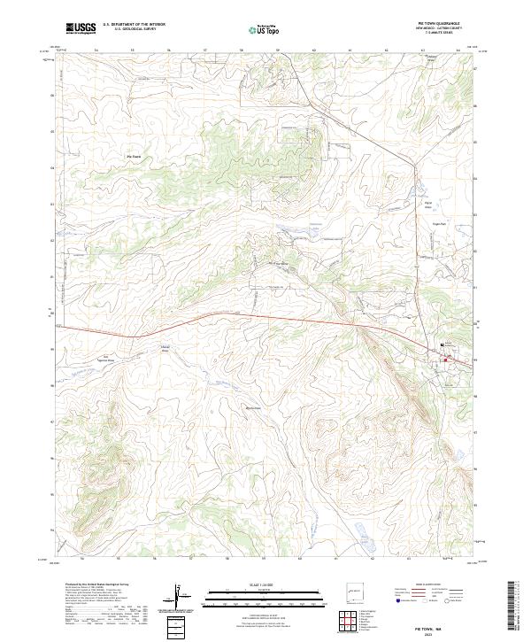USGS Topographic Map – Pie Town