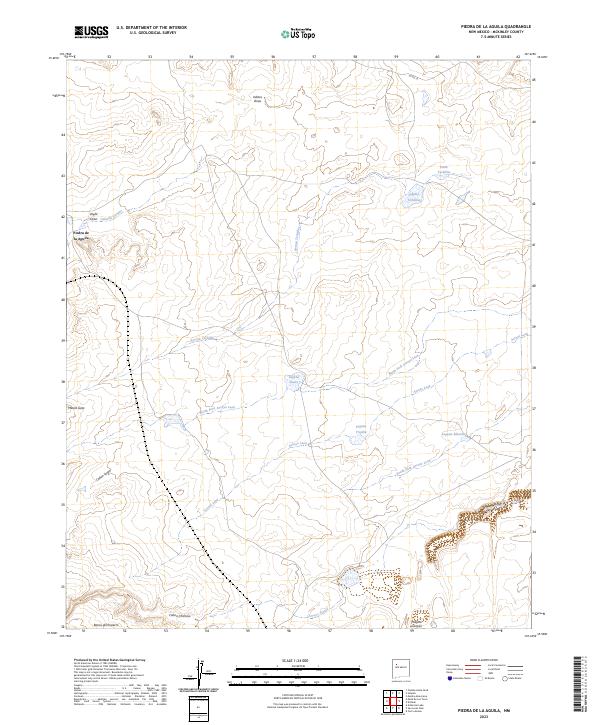 USGS Topographic Map – Piedra De La Aguila