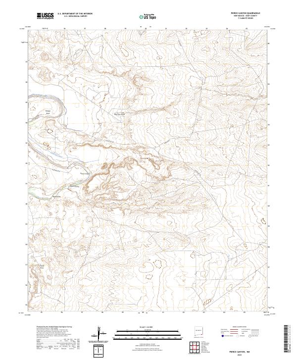 USGS Topographic Map – Pierce Canyon