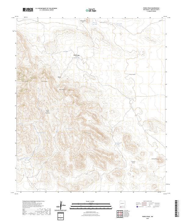 USGS Topographic Map – Pierce Peak