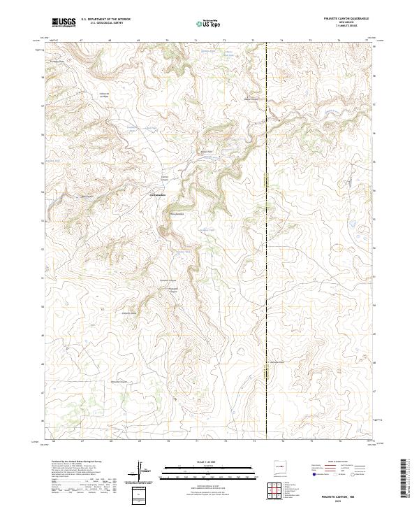 USGS Topographic Map – Pinavete Canyon