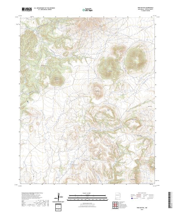 USGS Topographic Map – Pine Buttes