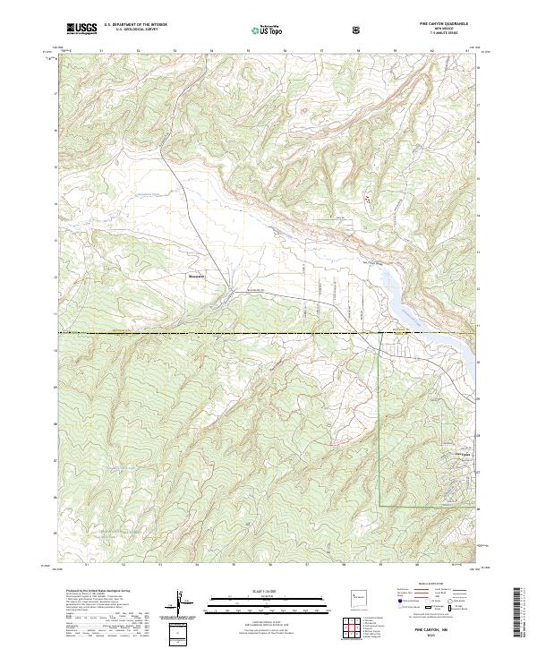 USGS Topographic Map – Pine Canyon