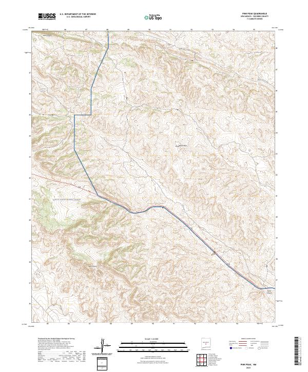 USGS Topographic Map – Pink Peak