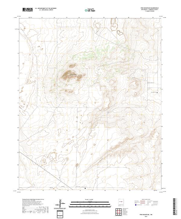 USGS Topographic Map – Pino Mountain
