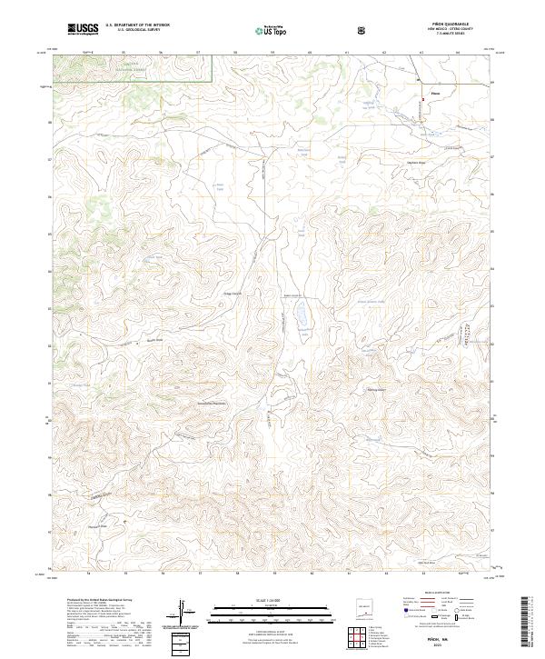 USGS Topographic Map – Pinon