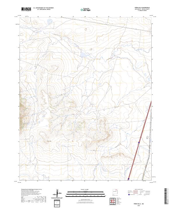 USGS Topographic Map – Pinon Hills