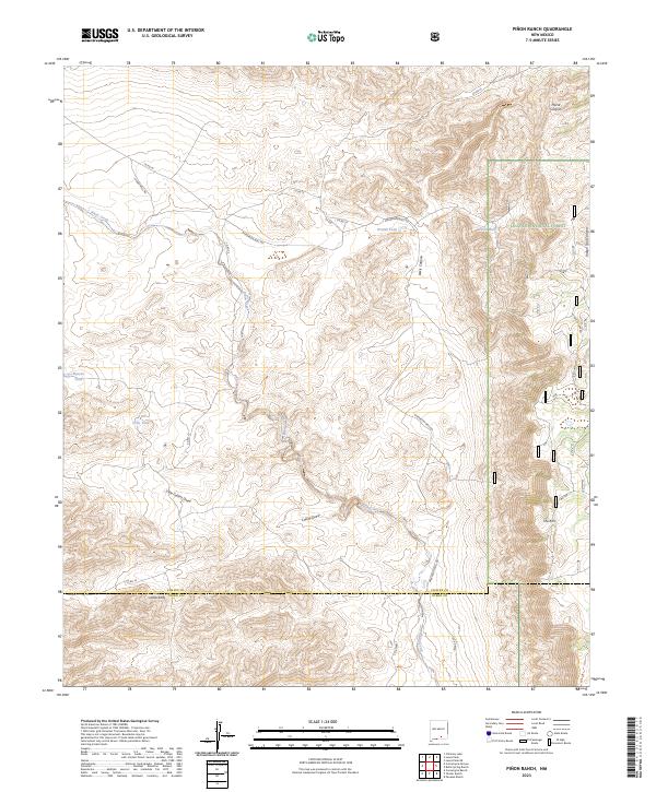 USGS Topographic Map – Pinon Ranch