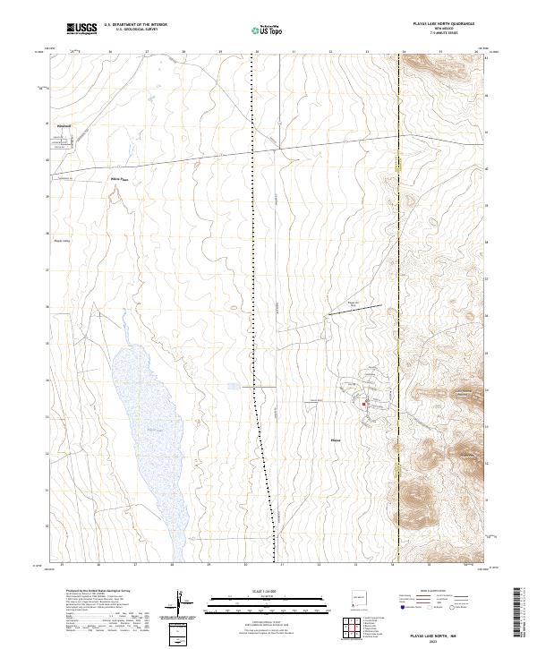 USGS Topographic Map – Playas Lake North