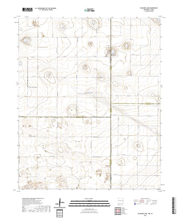 USGS Topographic Map – Pleasure Lake