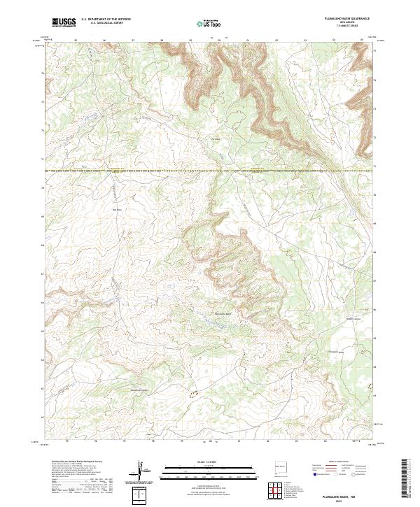 USGS Topographic Map – Plumasano Basin