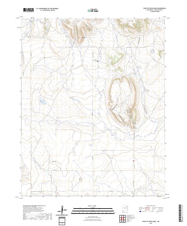 USGS Topographic Map – Point of Rocks Mesa