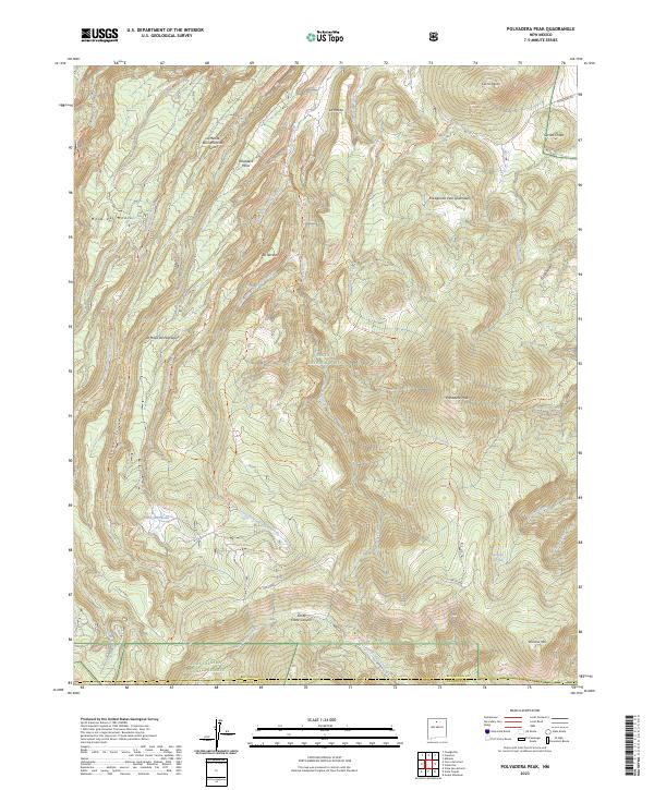 USGS Topographic Map – Polvadera Peak