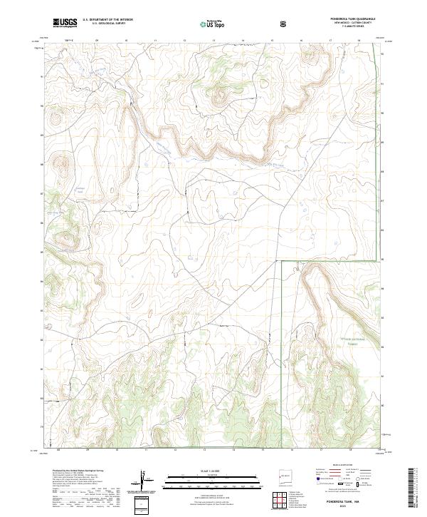 USGS Topographic Map – Ponderosa Tank