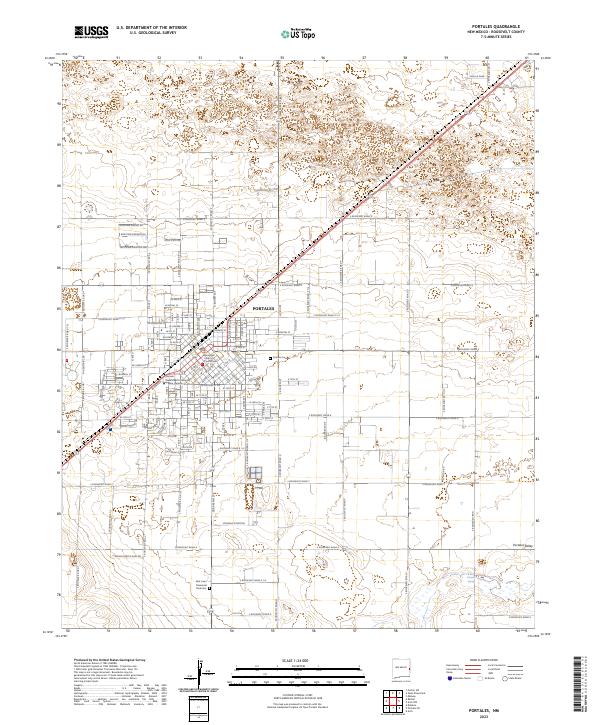 USGS Topographic Map – Portales