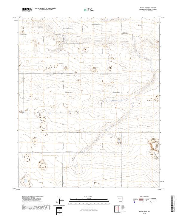 2023 Map of Portales SE, 2023 Print