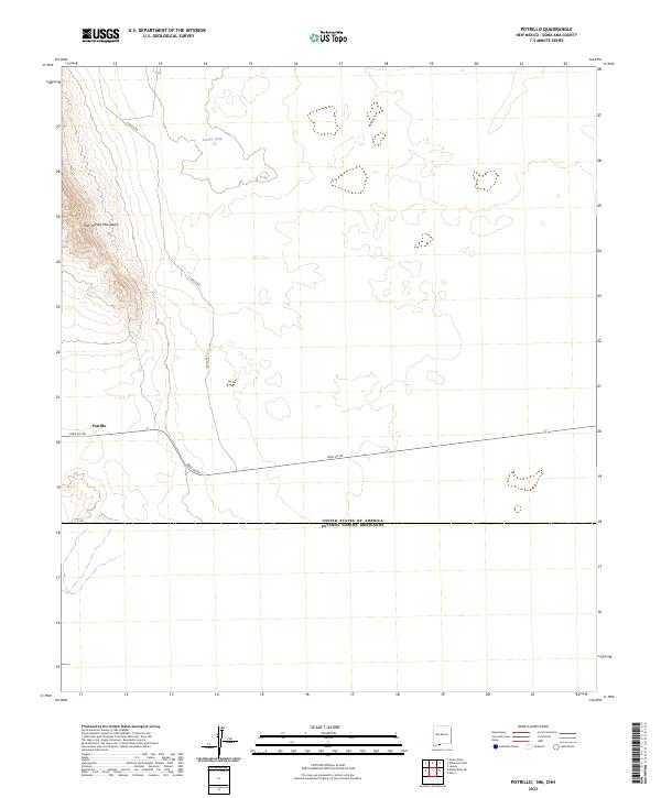 USGS Topographic Map – Potrillo