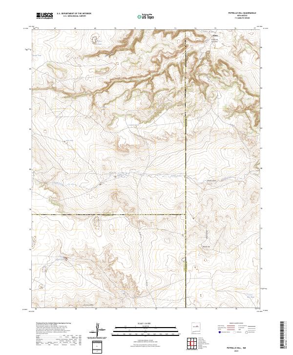 USGS Topographic Map – Potrillo Hill
