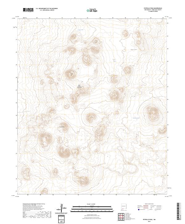 USGS Topographic Map – Potrillo Peak