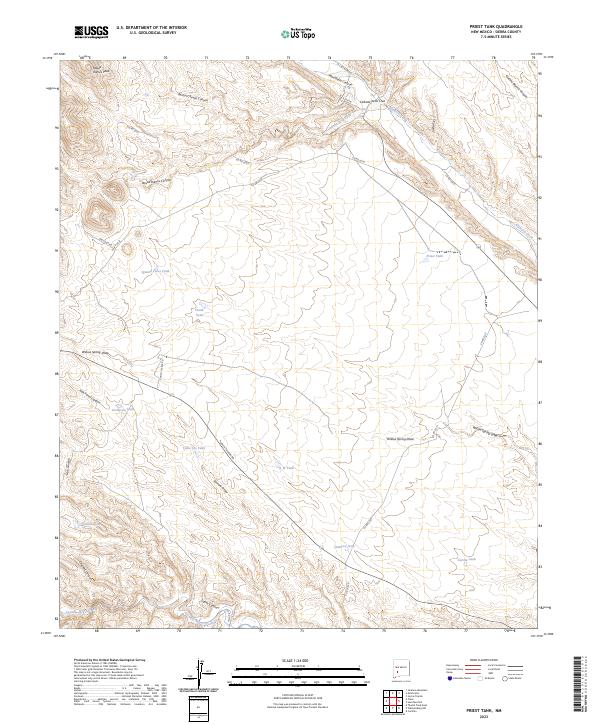 USGS Topographic Map – Priest Tank