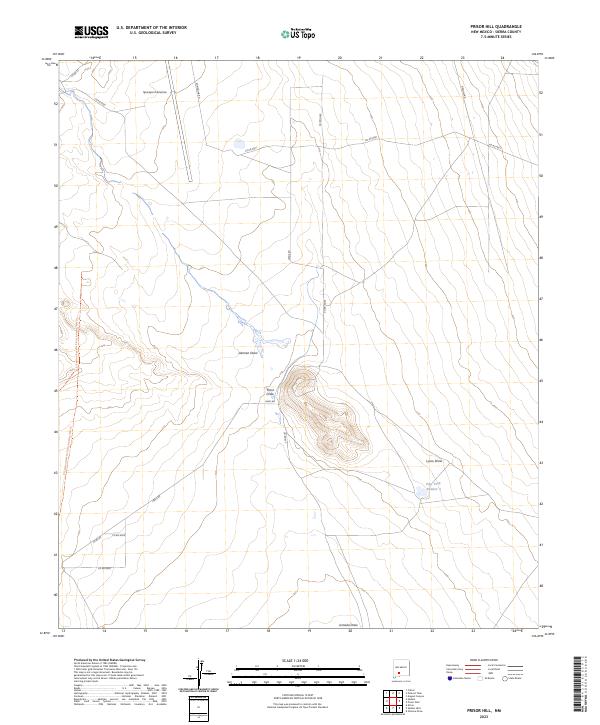USGS Topographic Map – Prisor Hill