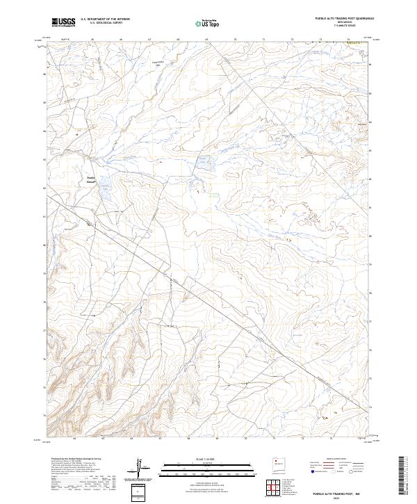 USGS Topographic Map – Pueblo Alto Trading Post