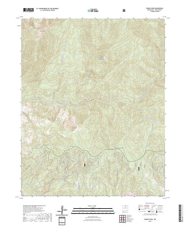 USGS Topographic Map – Pueblo Peak